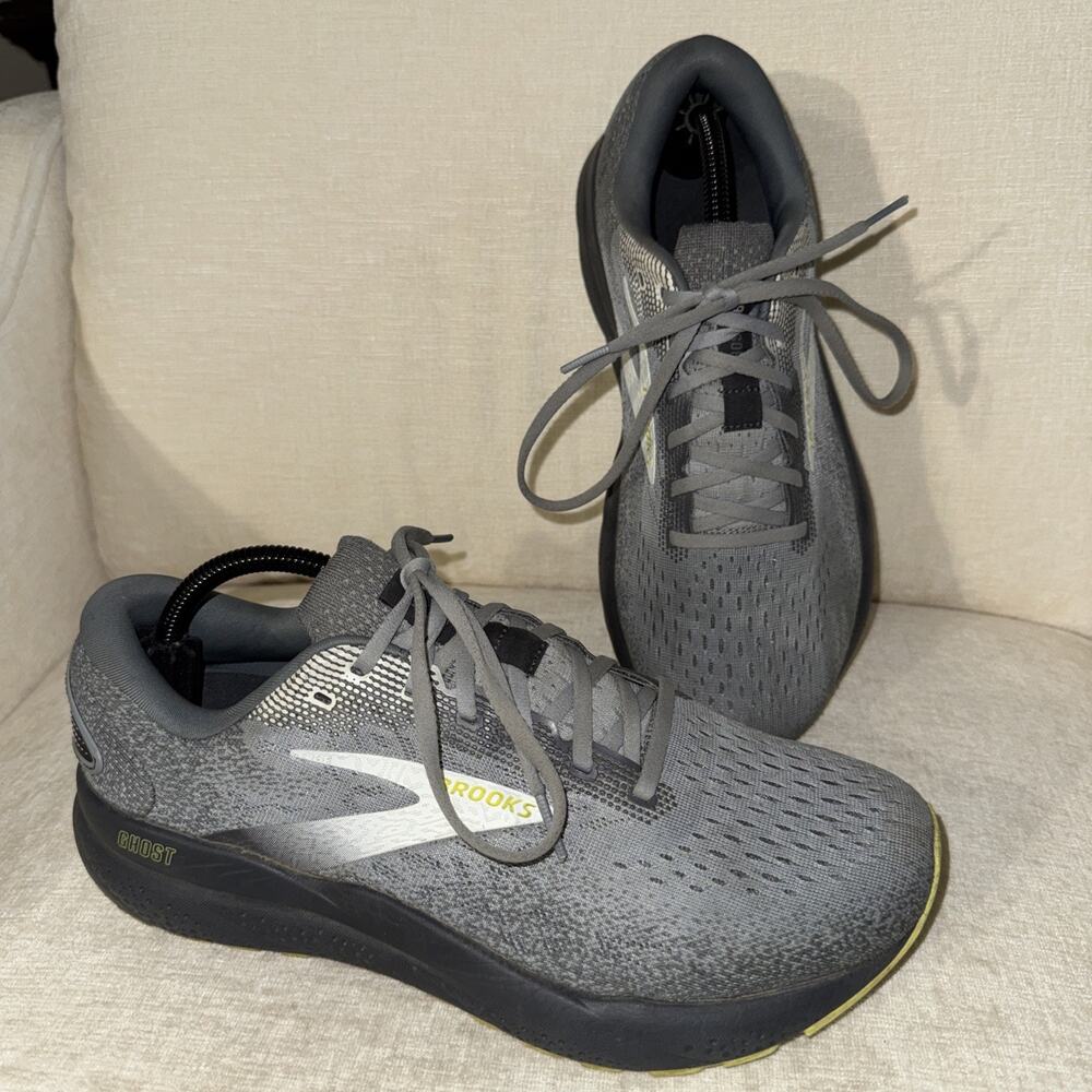 Brooks sz 9.5 Extra Wide Mens GHOST 16 Primer Grey Lime 110418 4E 040